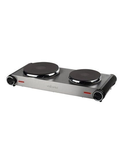 Tristar | Free standing table hob | KP-6248 | Number of burners/cooking zones 2 | Stainless Steel/Black | Electric Tristar | Free standing table hob | KP-6248 | Number of burners/cooking zones 2 | Stainless Steel/Black | Electric