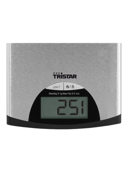 Tristar | Kitchen scale | KW-2435 | Maximum weight (capacity) 5 kg | Metallic 2
