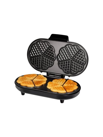 Tristar | Waffle maker | WF-2120 | 1200 W | Number of pastry 10 | Heart shaped | Black 3
