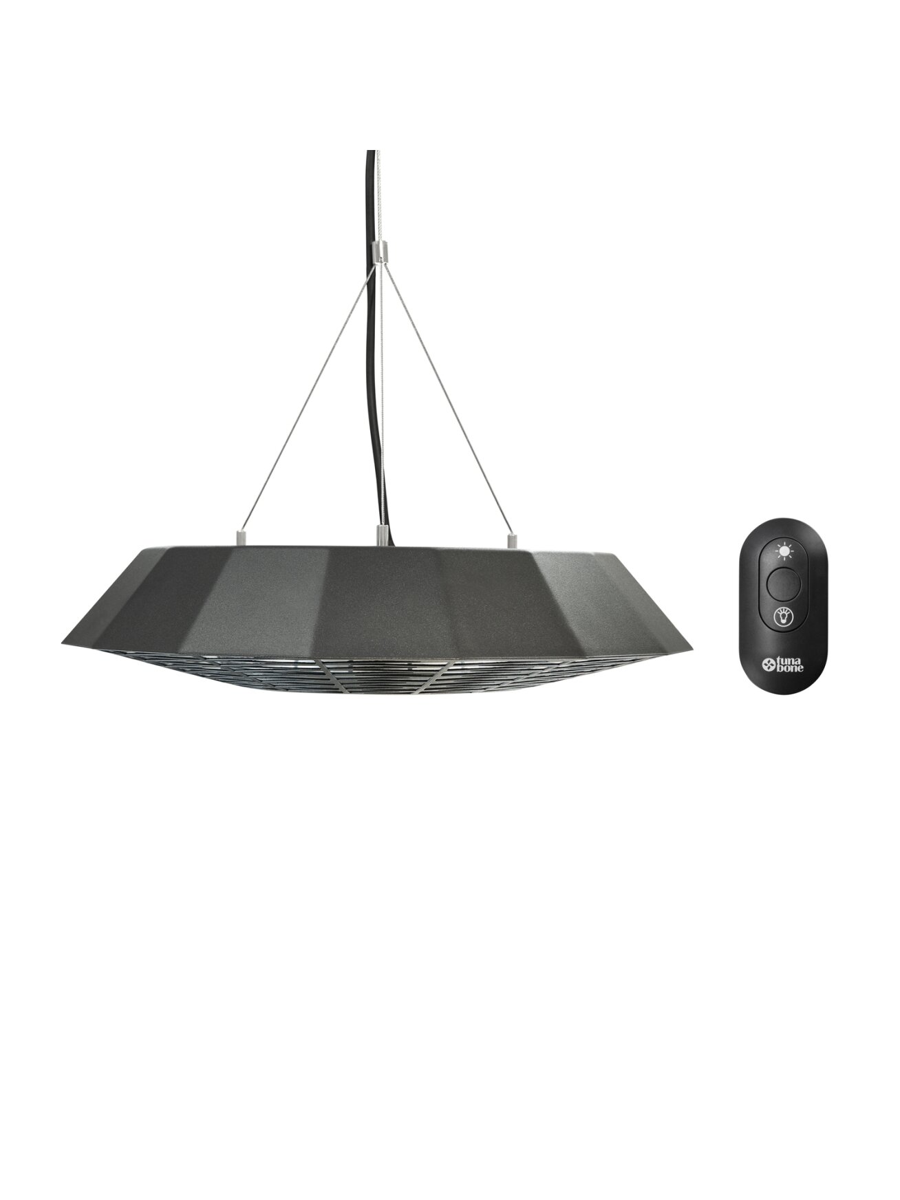 TunaBone | Electric Ceiling Infrared Patio Heater | TB2068C-01 | Patio heater | 2000 W | Number of power levels 1 | Suitable for rooms up to 20 m² | Black | IP45 2 TunaBone | Electric Ceiling Infrared Patio Heater | TB2068C-01 | Patio heater | 2000 W | Number of power levels 1 | Suitable for rooms up to 20 m² | Black | IP45 2