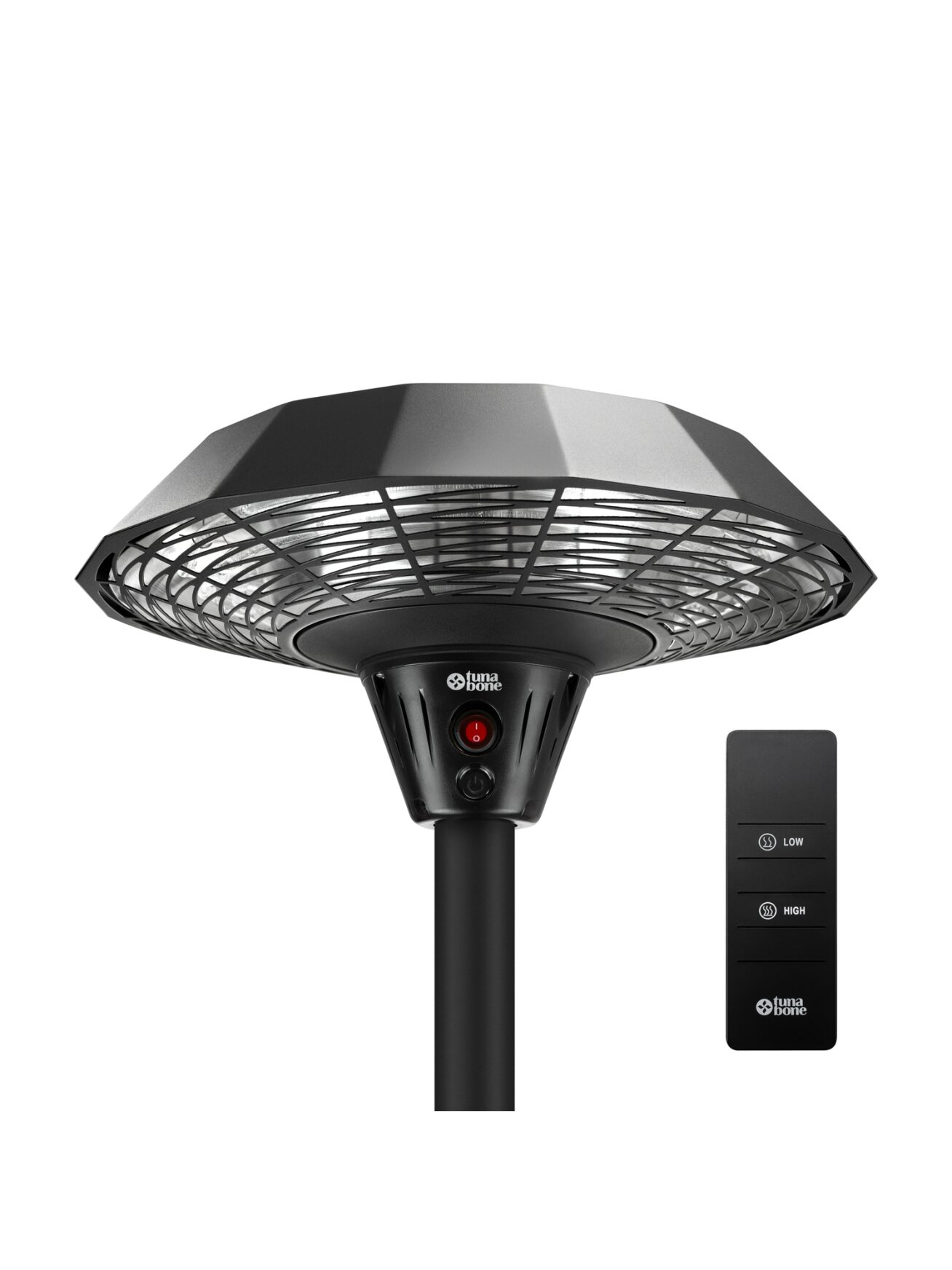TunaBone | Electric Standing Infrared Patio Heater | TB2068S-01 | Patio heater | 2000 W | Number of power levels 3 | Suitable for rooms up to 20 m² | Black | IP45 3 TunaBone | Electric Standing Infrared Patio Heater | TB2068S-01 | Patio heater | 2000 W | Number of power levels 3 | Suitable for rooms up to 20 m² | Black | IP45 3