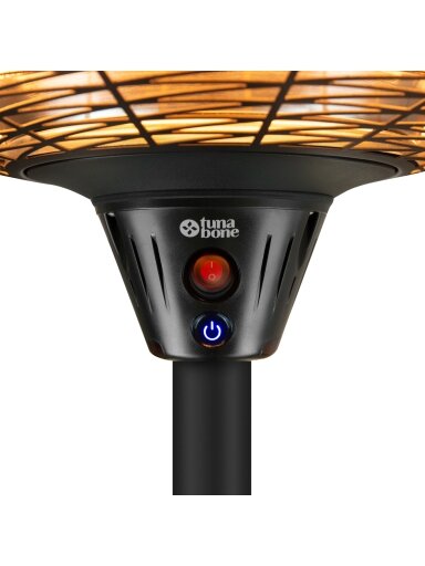 TunaBone | Electric Standing Infrared Patio Heater | TB2068S-01 | Patio heater | 2000 W | Number of power levels 3 | Suitable for rooms up to 20 m² | Black | IP45 TunaBone | Electric Standing Infrared Patio Heater | TB2068S-01 | Patio heater | 2000 W | Number of power levels 3 | Suitable for rooms up to 20 m² | Black | IP45