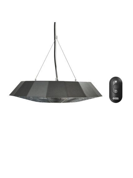 TunaBone | Electric Ceiling Infrared Patio Heater | TB2068C-01 | Patio heater | 2000 W | Number of power levels 1 | Suitable for rooms up to 20 m² | Black | IP45 2 TunaBone | Electric Ceiling Infrared Patio Heater | TB2068C-01 | Patio heater | 2000 W | Number of power levels 1 | Suitable for rooms up to 20 m² | Black | IP45 2