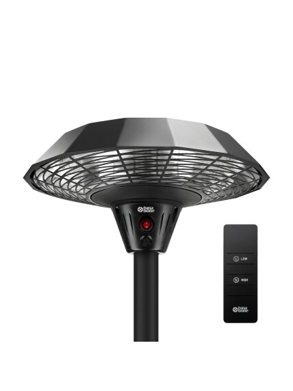 TunaBone | Electric Standing Infrared Patio Heater | TB2068S-01 | Patio heater | 2000 W | Number of power levels 3 | Suitable for rooms up to 20 m² | Black | IP45 3