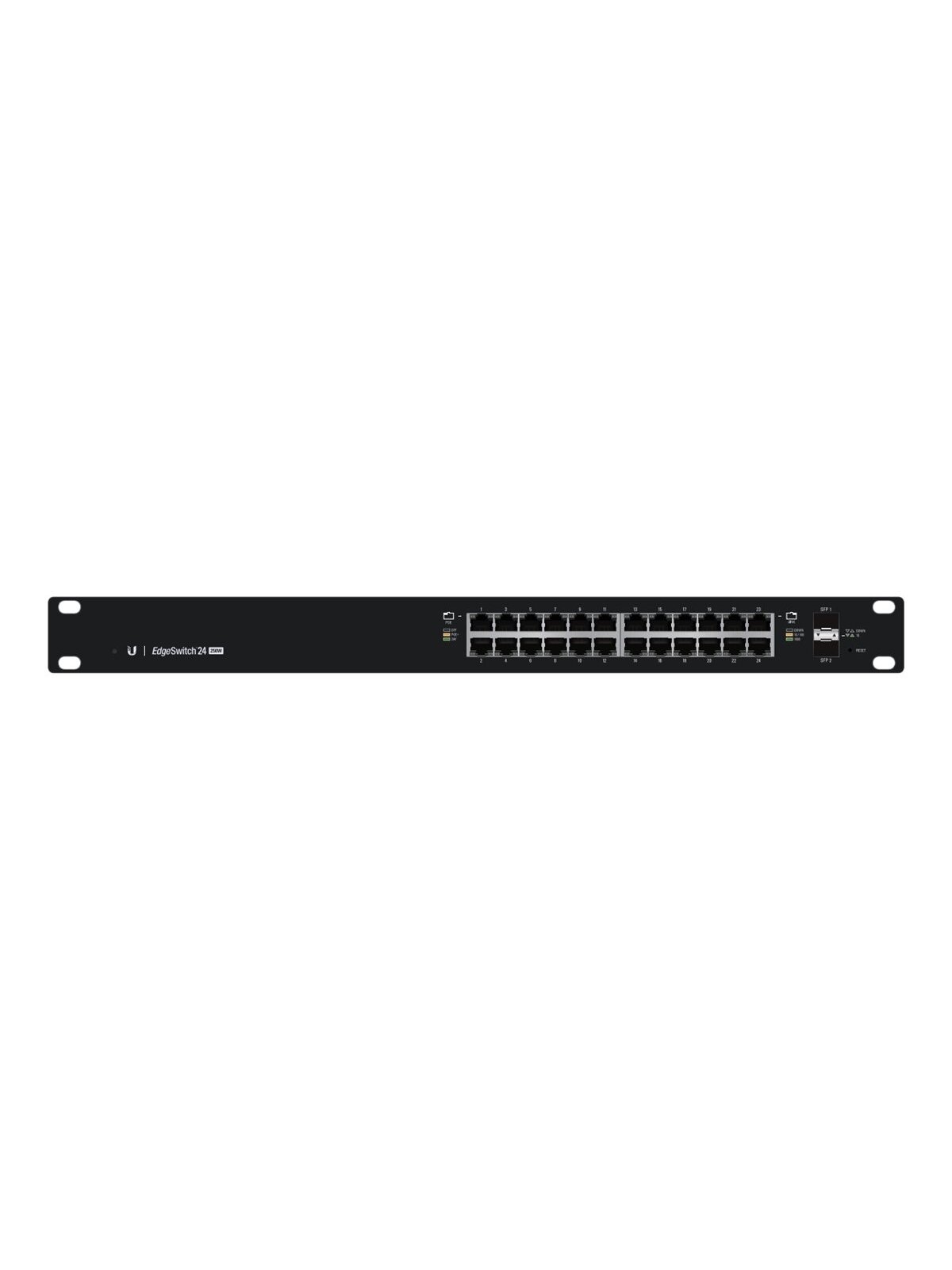 Ubiquiti | Switch | ES-24-250W | Web managed | Rackmountable | Gigabit Ethernet (copper) ports quantity 24 | SFP ports quantity 2 | 12 month(s) Ubiquiti | Switch | ES-24-250W | Web managed | Rackmountable | Gigabit Ethernet (copper) ports quantity 24 | SFP ports quantity 2 | 12 month(s)
