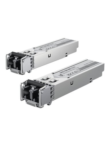 Ubiquiti | UF-MM-1G | SFP | Multi-Mode Fiber | Dual LC | 10/100/1000 Mbit/s | Wavelength 850 nm | Maximum transfer distance 550 m | 0 to +70C Ubiquiti | UF-MM-1G | SFP | Multi-Mode Fiber | Dual LC | 10/100/1000 Mbit/s | Wavelength 850 nm | Maximum transfer distance 550 m | 0 to +70C