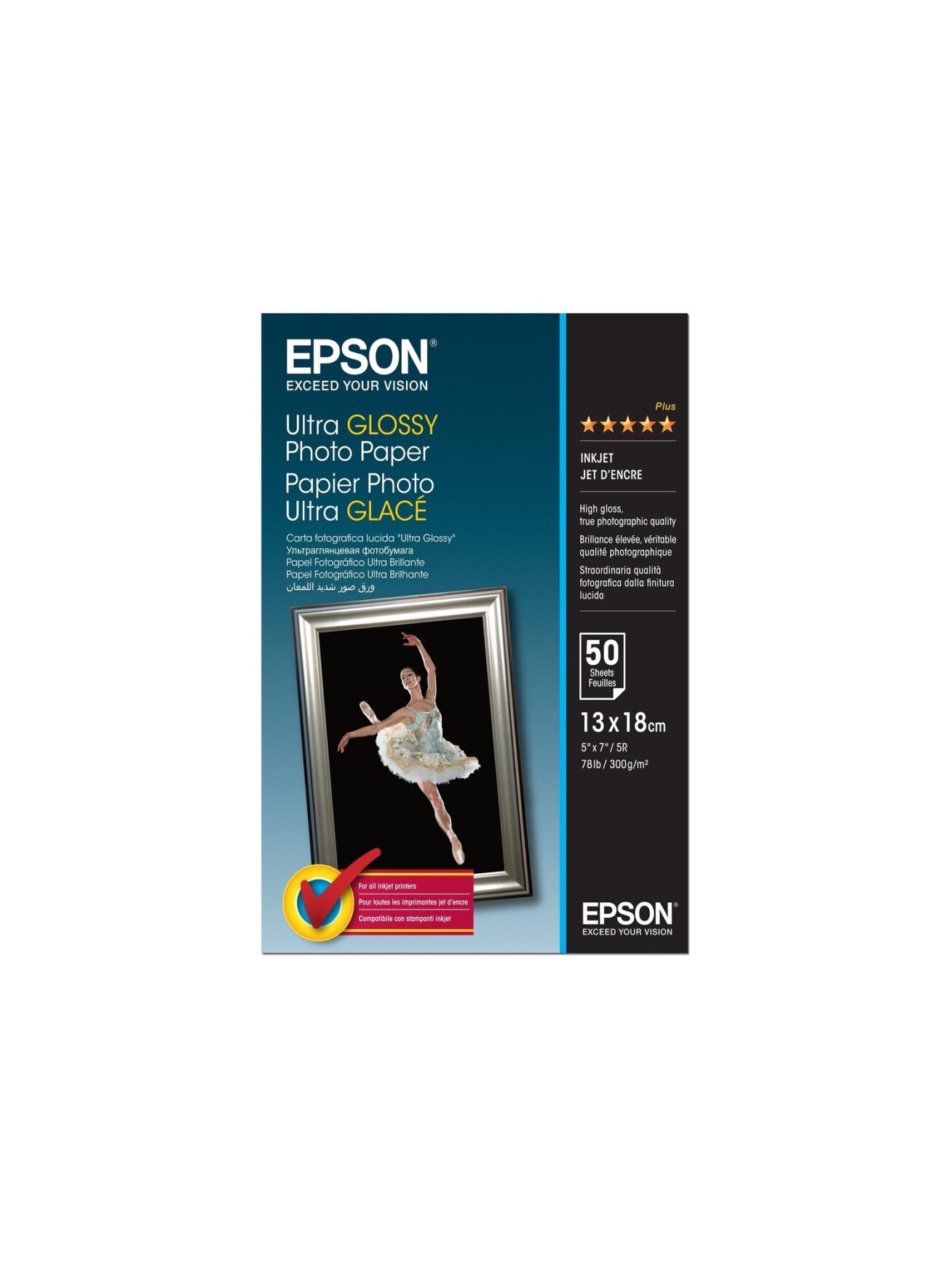 Ultra Glossy Photo Paper | Photo Paper | 300 g/m² | 13 x 18 cm Ultra Glossy Photo Paper | Photo Paper | 300 g/m² | 13 x 18 cm