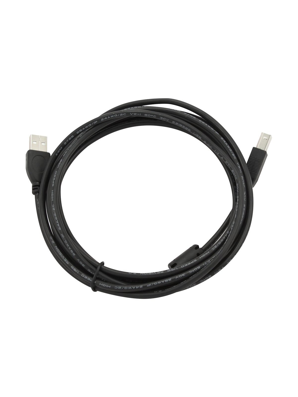 USB 2.0 A-plug B-plug 3 m (10 ft) cable with ferrite core | Cablexpert 2 USB 2.0 A-plug B-plug 3 m (10 ft) cable with ferrite core | Cablexpert 2