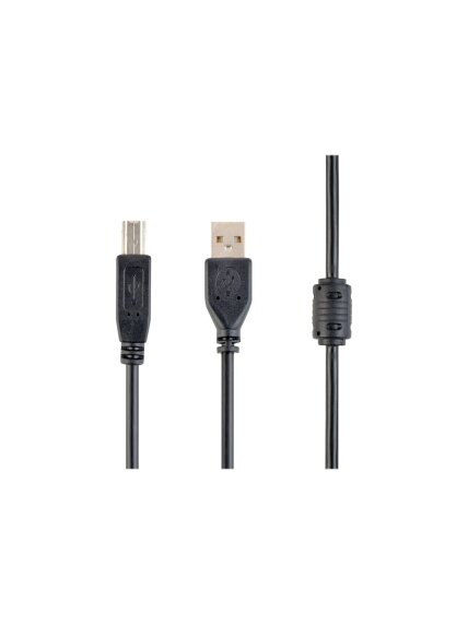 USB 2.0 A-plug B-plug 3 m (10 ft) cable with ferrite core | Cablexpert 1 USB 2.0 A-plug B-plug 3 m (10 ft) cable with ferrite core | Cablexpert 1