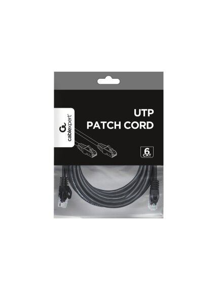UTP Cat6 | Patch cord | PVC AWG 26 (7 x 0.15 mm wire) | Black | 5 m 2 UTP Cat6 | Patch cord | PVC AWG 26 (7 x 0.15 mm wire) | Black | 5 m 2
