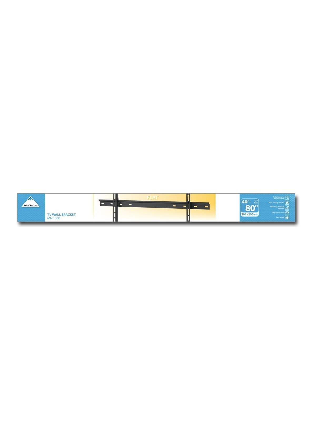 Vogels Wall mount | MNT 300 | 40-65 " | Maximum weight (capacity) 100 kg | Black 1 Vogels Wall mount | MNT 300 | 40-65 " | Maximum weight (capacity) 100 kg | Black 1