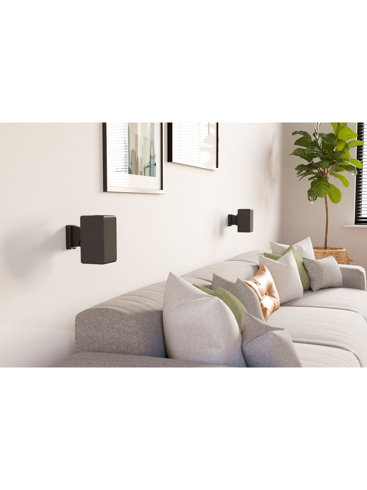 Vogels Wall mount | SWM 3021 Universal Speaker Wall Mount | Tilt, rotate | Maximum weight (capacity) 5 kg | Black 1 Vogels Wall mount | SWM 3021 Universal Speaker Wall Mount | Tilt, rotate | Maximum weight (capacity) 5 kg | Black 1