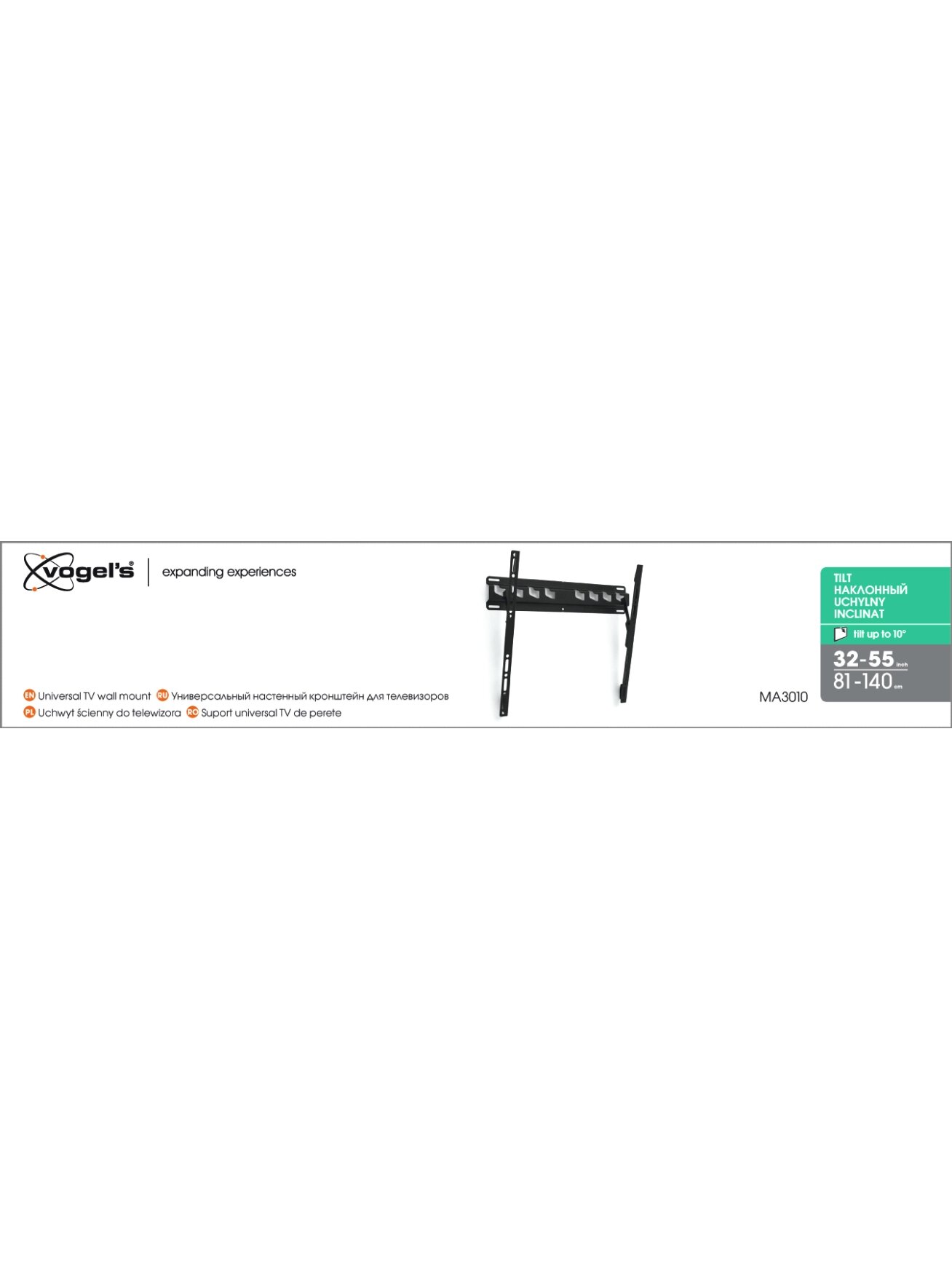 Vogels | Wall mount | MA3010-A1 | Tilt | 32-55 " | Maximum weight (capacity) 40 kg | Black 4