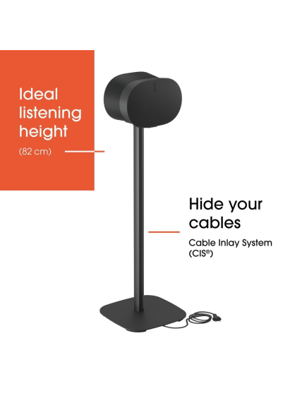 Vogels Floor stand | SFS 4133 Sonos speaker stand for Era 300 | Maximum weight (capacity) 4.5 kg | Black 3 Vogels Floor stand | SFS 4133 Sonos speaker stand for Era 300 | Maximum weight (capacity) 4.5 kg | Black 3
