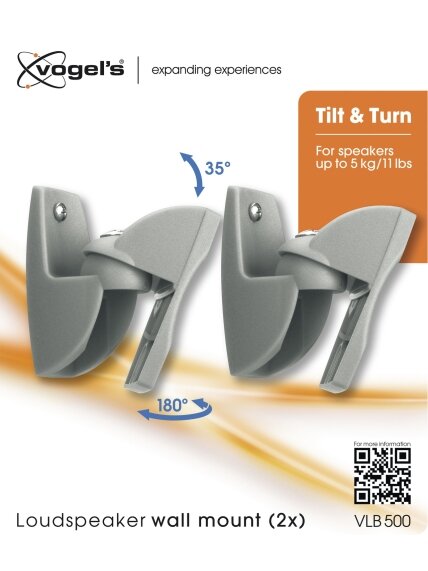 Vogels | Loundspeaker Mount | VLB500 | Turn, Tilt | Maximum weight (capacity) 5 kg | Silver 4