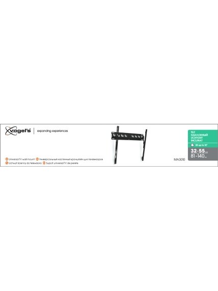 Vogels | Wall mount | MA3010-A1 | Tilt | 32-55 " | Maximum weight (capacity) 40 kg | Black 4 Vogels | Wall mount | MA3010-A1 | Tilt | 32-55 " | Maximum weight (capacity) 40 kg | Black 4