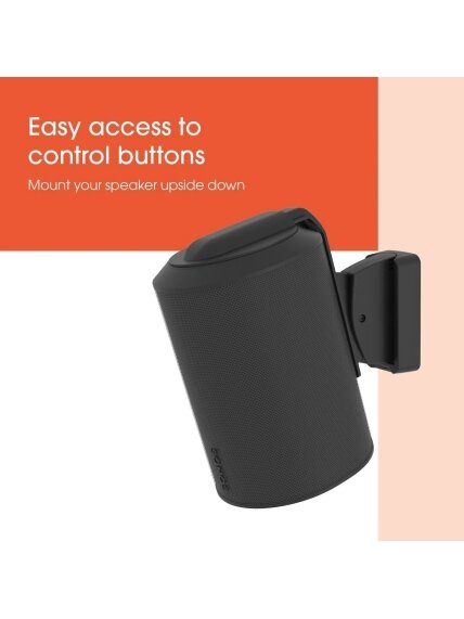 Vogels Wall mount | Speaker Wall Mount for Sonos Era 100 | Tilt, rotate | Maximum weight (capacity) 7 kg | Black 2 Vogels Wall mount | Speaker Wall Mount for Sonos Era 100 | Tilt, rotate | Maximum weight (capacity) 7 kg | Black 2