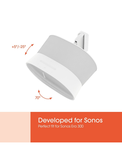 Vogels Wall mount | Speaker Wall Mount for Sonos Era 300 | Tilt, rotate | Maximum weight (capacity) 7 kg | White 4 Vogels Wall mount | Speaker Wall Mount for Sonos Era 300 | Tilt, rotate | Maximum weight (capacity) 7 kg | White 4