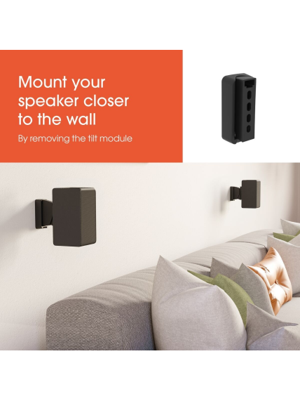 Vogels Wall mount | SWM 3021 Universal Speaker Wall Mount | Tilt, rotate | Maximum weight (capacity) 5 kg | Black 2 Vogels Wall mount | SWM 3021 Universal Speaker Wall Mount | Tilt, rotate | Maximum weight (capacity) 5 kg | Black 2