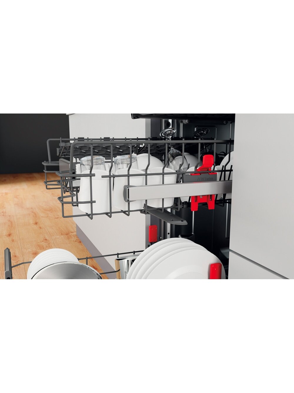 Whirlpool Dishwasher | WSBO 3O34 PF X | Built-in | Width 45 cm | Number of place settings 10 | Number of programs 8 | Energy efficiency class D | Display | Stainless steel 5 Whirlpool Dishwasher | WSBO 3O34 PF X | Built-in | Width 45 cm | Number of place settings 10 | Number of programs 8 | Energy efficiency class D | Display | Stainless steel 5