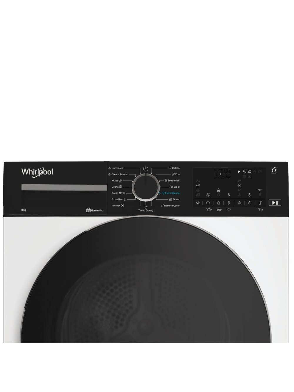 Whirlpool Dryer Machine | WP C8 WBS EE | Energy efficiency class C | Front loading | 8 kg | Digital | Depth 61 cm | Steam function | White 2 Whirlpool Dryer Machine | WP C8 WBS EE | Energy efficiency class C | Front loading | 8 kg | Digital | Depth 61 cm | Steam function | White 2