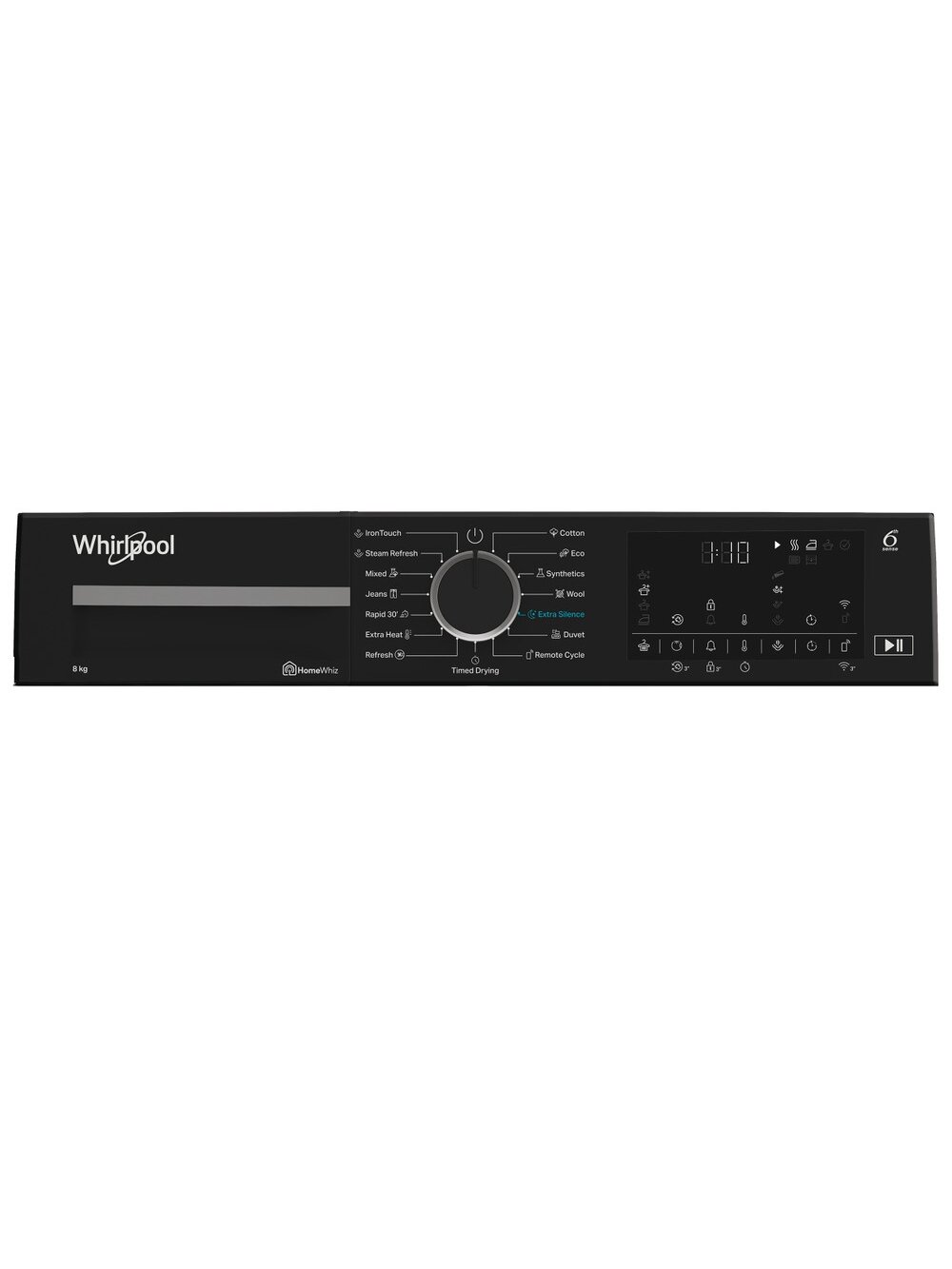 Whirlpool Dryer Machine | WP C8 WBS EE | Energy efficiency class C | Front loading | 8 kg | Digital | Depth 61 cm | Steam function | White 3 Whirlpool Dryer Machine | WP C8 WBS EE | Energy efficiency class C | Front loading | 8 kg | Digital | Depth 61 cm | Steam function | White 3