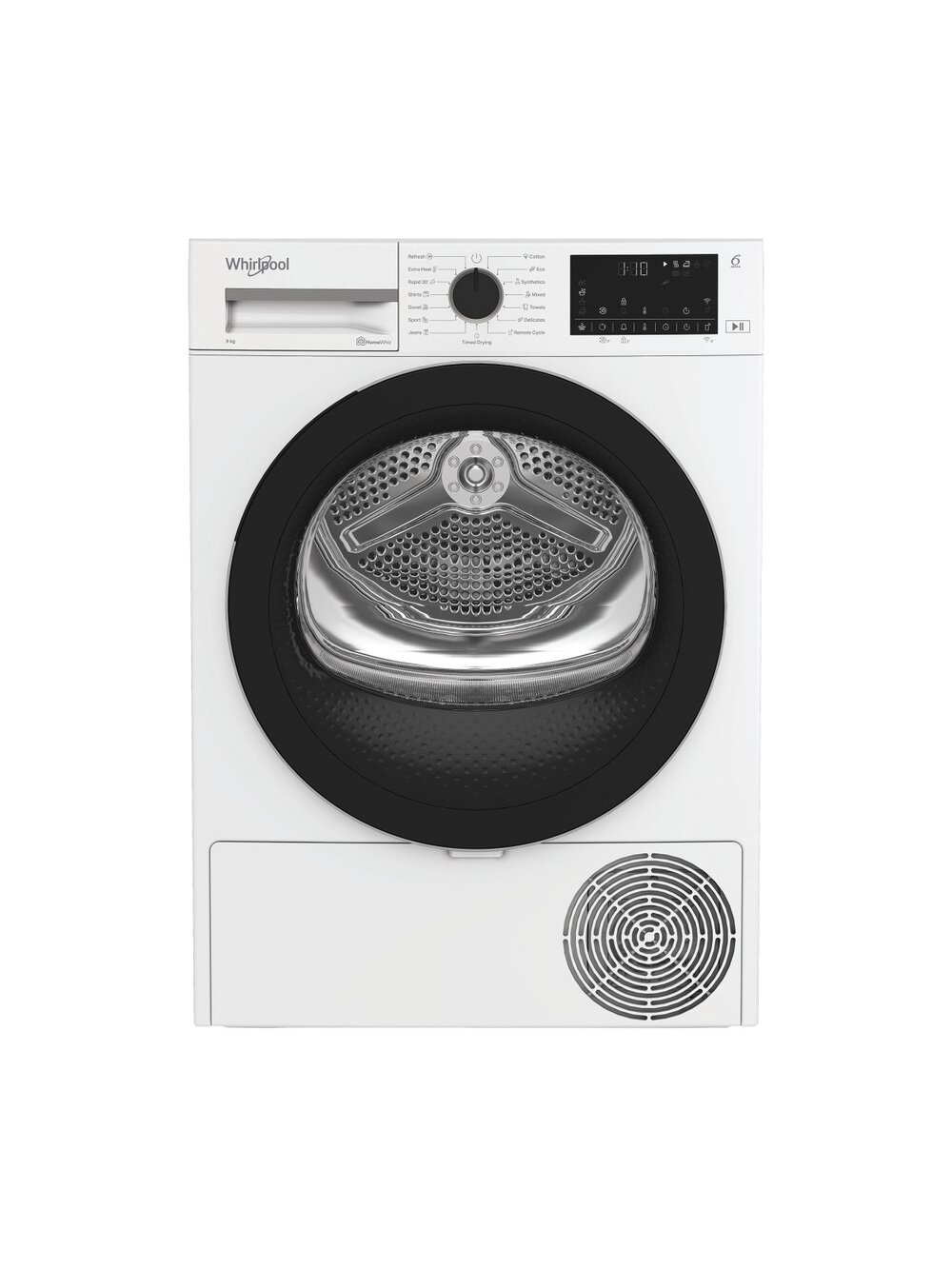Whirlpool Dryer Machine | WP D9 WBS EE | Energy efficiency class D | Front loading | 9 kg | Heat pump | Digital | Depth 61 cm | White 2 Whirlpool Dryer Machine | WP D9 WBS EE | Energy efficiency class D | Front loading | 9 kg | Heat pump | Digital | Depth 61 cm | White 2