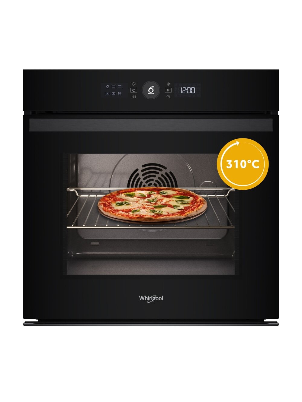 Whirlpool Oven | WOI4S8PM0SBA | 73 L | Electric | Pyrolytic/Hydrolytic | Electronic | Steam function | Height 59.7 cm | Width 59.5 cm | Black 4 Whirlpool Oven | WOI4S8PM0SBA | 73 L | Electric | Pyrolytic/Hydrolytic | Electronic | Steam function | Height 59.7 cm | Width 59.5 cm | Black 4