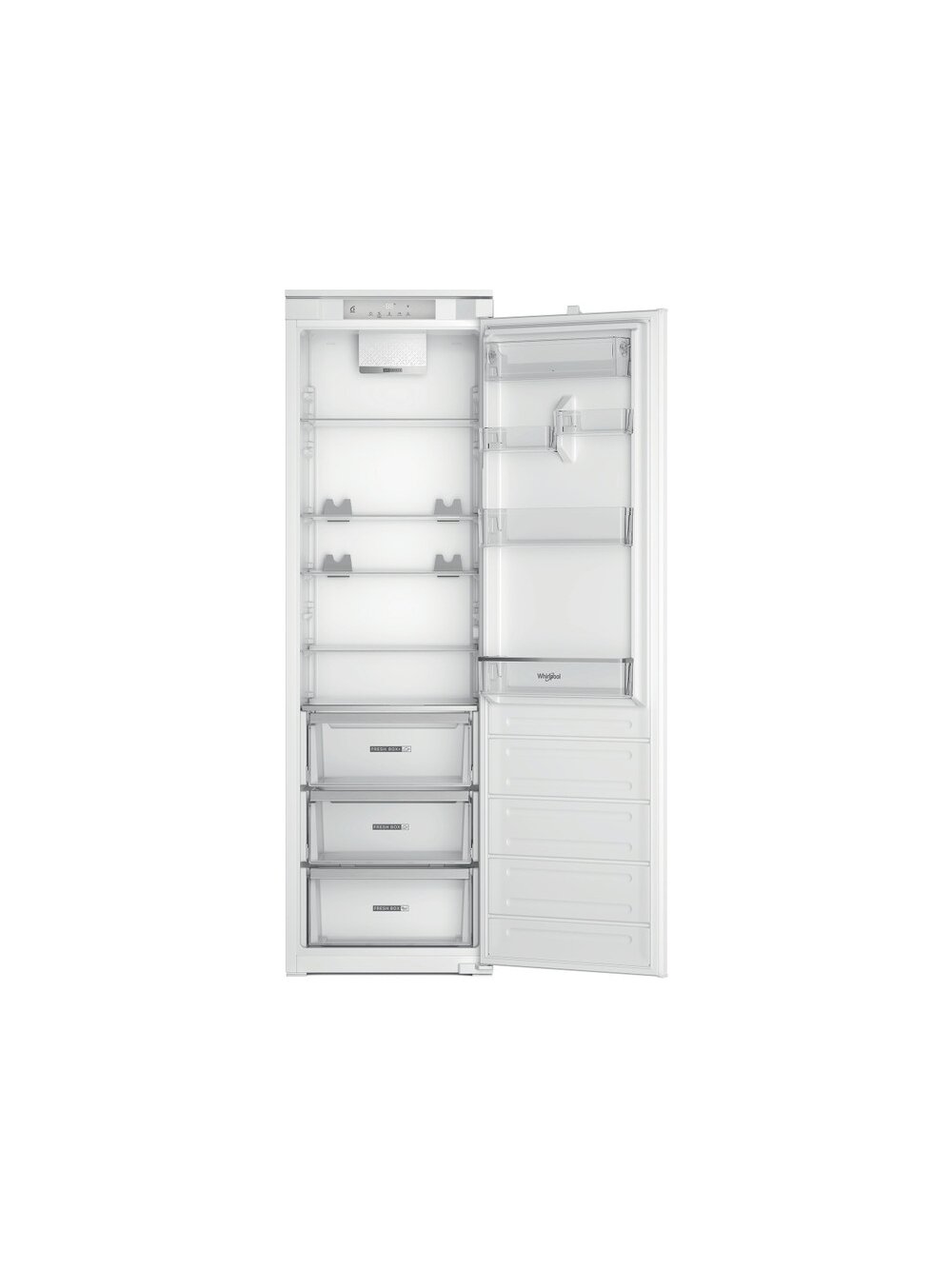 Whirlpool Refrigerator | WHSD18A013D1 | Energy efficiency class E | Built-in | Larder | Height 177 cm | Fridge net capacity 306 L | Display | 30 dB | Stainless steel 2