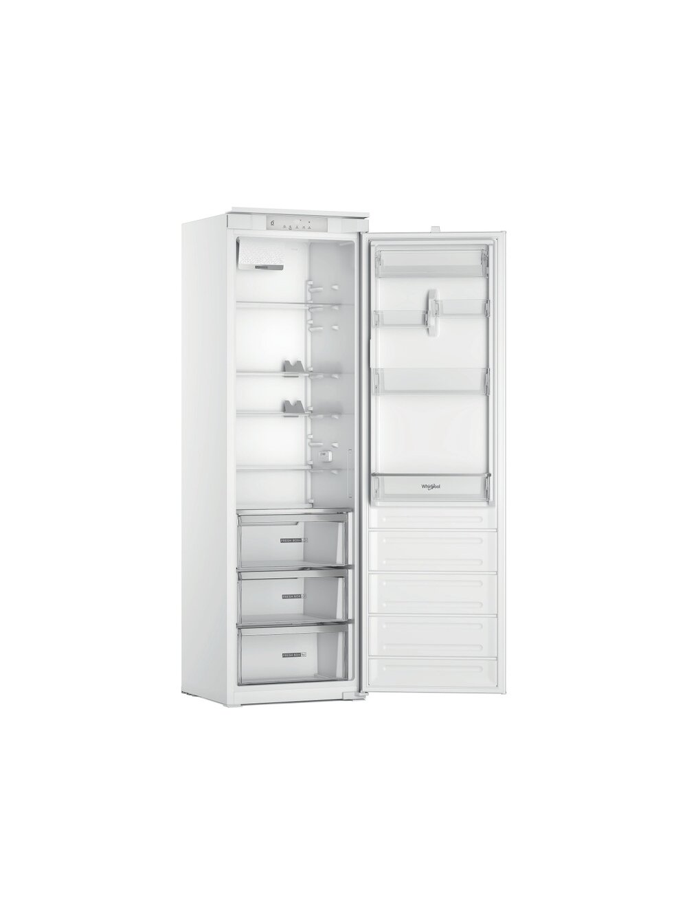 Whirlpool Refrigerator | WHSD18A013D1 | Energy efficiency class E | Built-in | Larder | Height 177 cm | Fridge net capacity 306 L | Display | 30 dB | Stainless steel 3