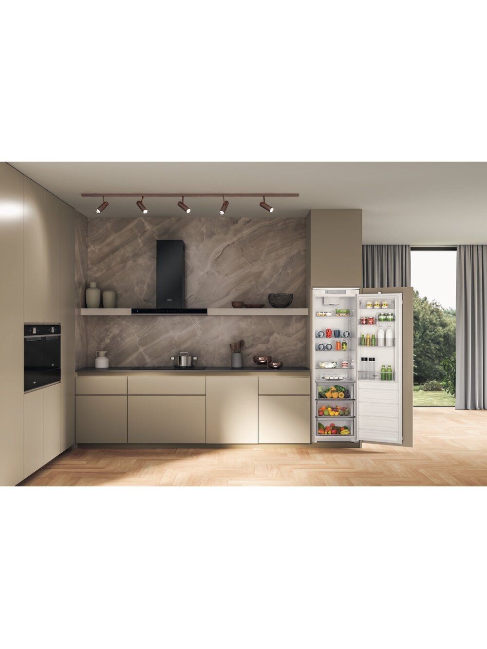 Whirlpool Refrigerator | WHSD18A013D1 | Energy efficiency class E | Built-in | Larder | Height 177 cm | Fridge net capacity 306 L | Display | 30 dB | Stainless steel 8 Whirlpool Refrigerator | WHSD18A013D1 | Energy efficiency class E | Built-in | Larder | Height 177 cm | Fridge net capacity 306 L | Display | 30 dB | Stainless steel 8