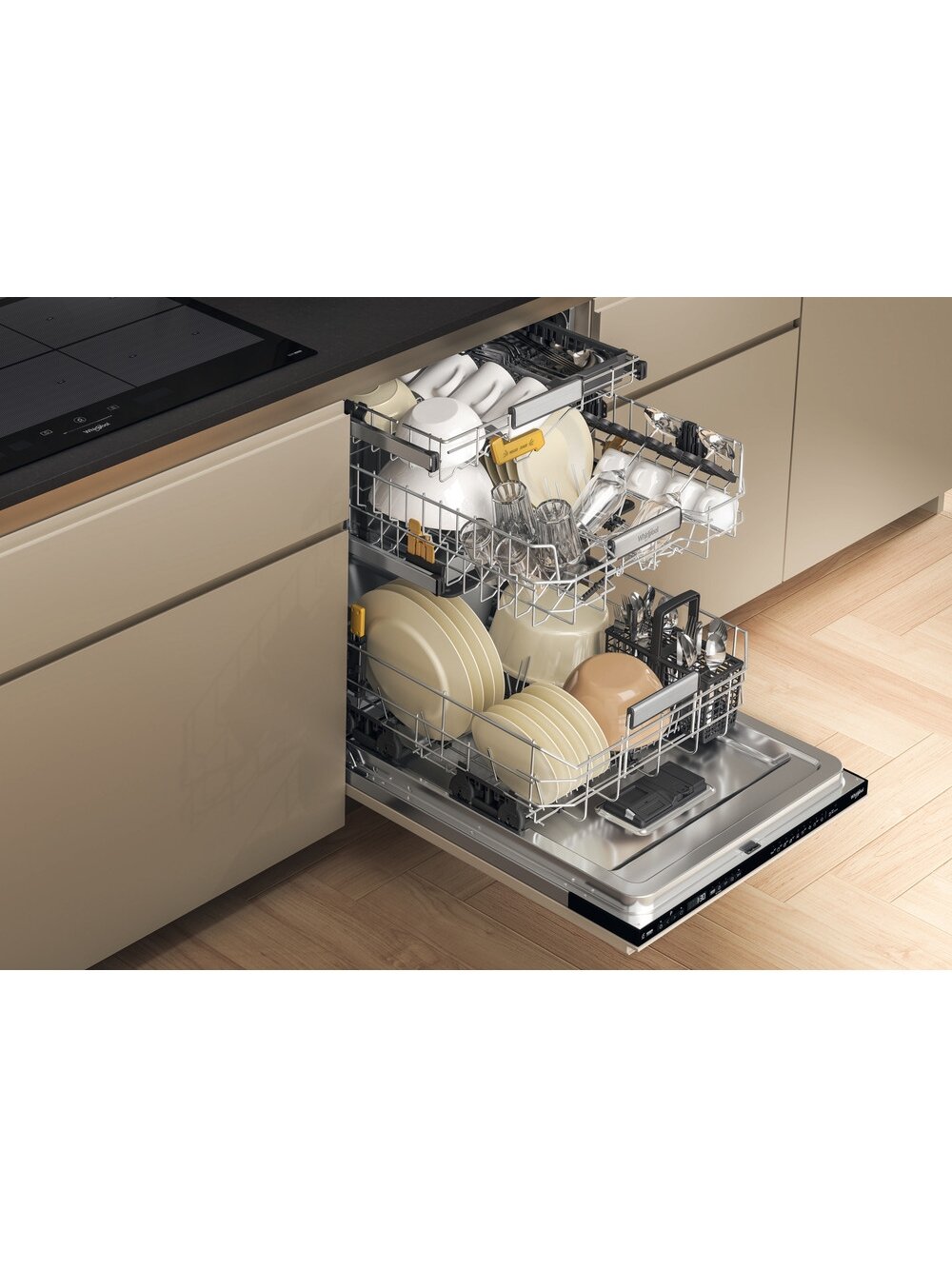 Whirlpool W8I HP42 L | Built-in | Width 60 cm | Number of place settings 14 | Number of programs 10 | Energy efficiency class C | Display | Black 4 Whirlpool W8I HP42 L | Built-in | Width 60 cm | Number of place settings 14 | Number of programs 10 | Energy efficiency class C | Display | Black 4