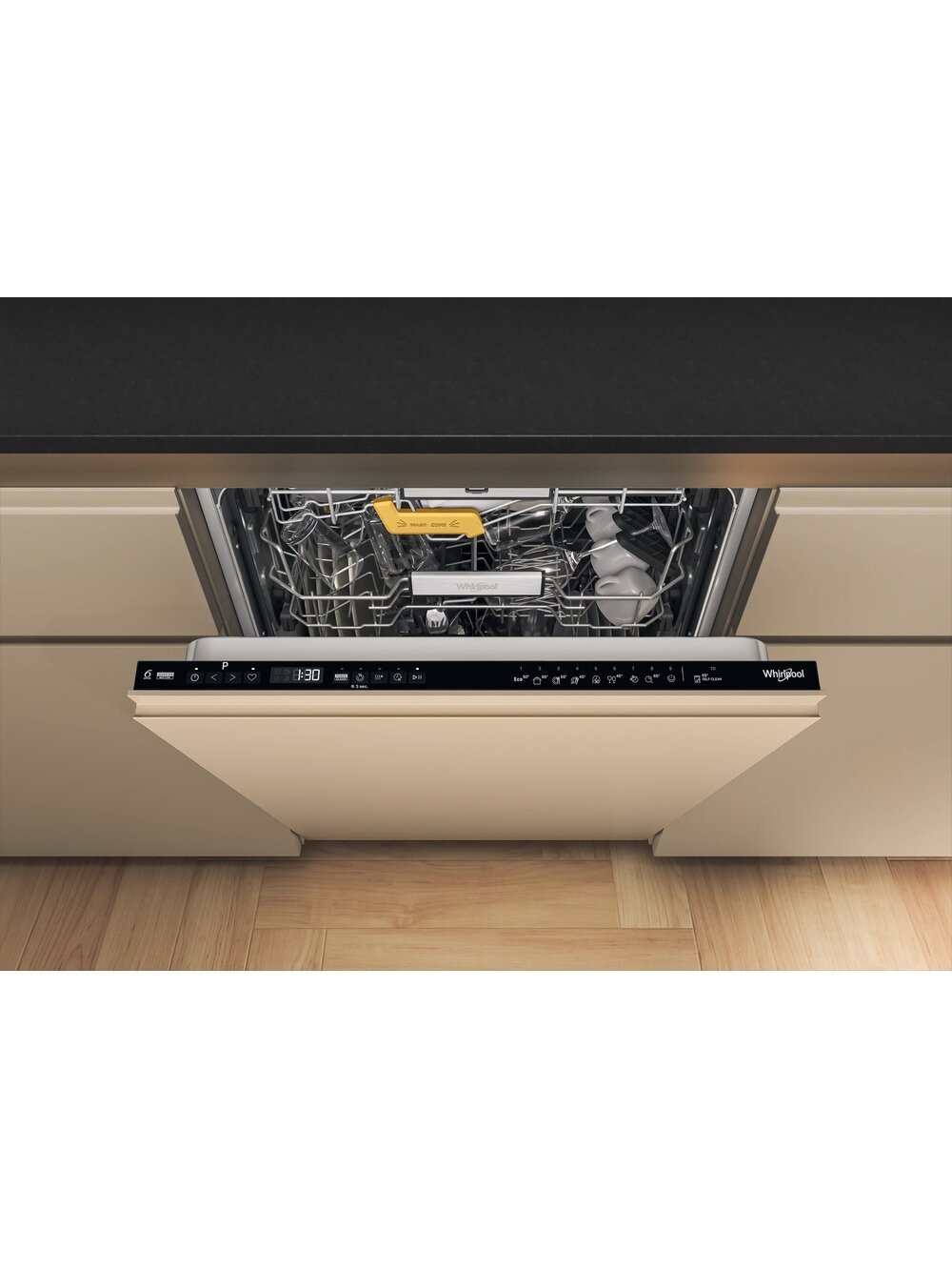 Whirlpool W8I HP42 L | Built-in | Width 60 cm | Number of place settings 14 | Number of programs 10 | Energy efficiency class C | Display | Black 5 Whirlpool W8I HP42 L | Built-in | Width 60 cm | Number of place settings 14 | Number of programs 10 | Energy efficiency class C | Display | Black 5