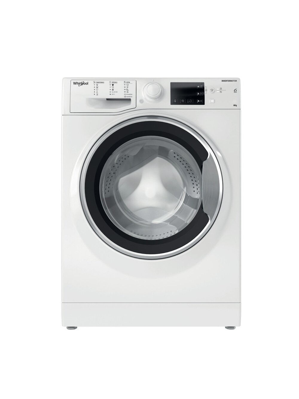 Whirlpool Washing machine | WRBSB 6249 W EU | Energy efficiency class C | Front loading | Washing capacity 6 kg | 1200 RPM | Depth 43 cm | Width 60 cm | LED | White 1 Whirlpool Washing machine | WRBSB 6249 W EU | Energy efficiency class C | Front loading | Washing capacity 6 kg | 1200 RPM | Depth 43 cm | Width 60 cm | LED | White 1