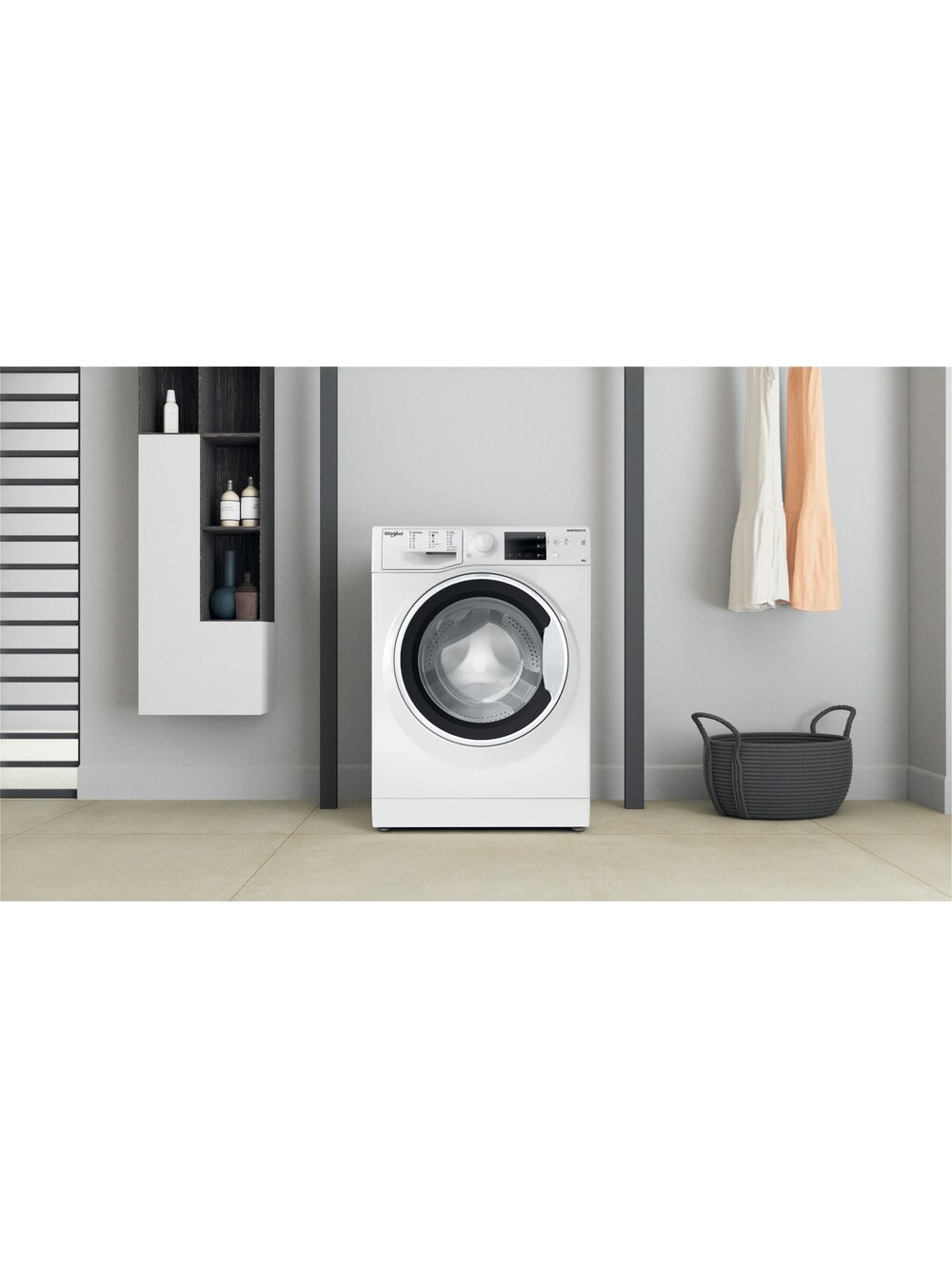 Whirlpool Washing machine | WRBSB 6249 W EU | Energy efficiency class C | Front loading | Washing capacity 6 kg | 1200 RPM | Depth 43 cm | Width 60 cm | LED | White 7 Whirlpool Washing machine | WRBSB 6249 W EU | Energy efficiency class C | Front loading | Washing capacity 6 kg | 1200 RPM | Depth 43 cm | Width 60 cm | LED | White 7