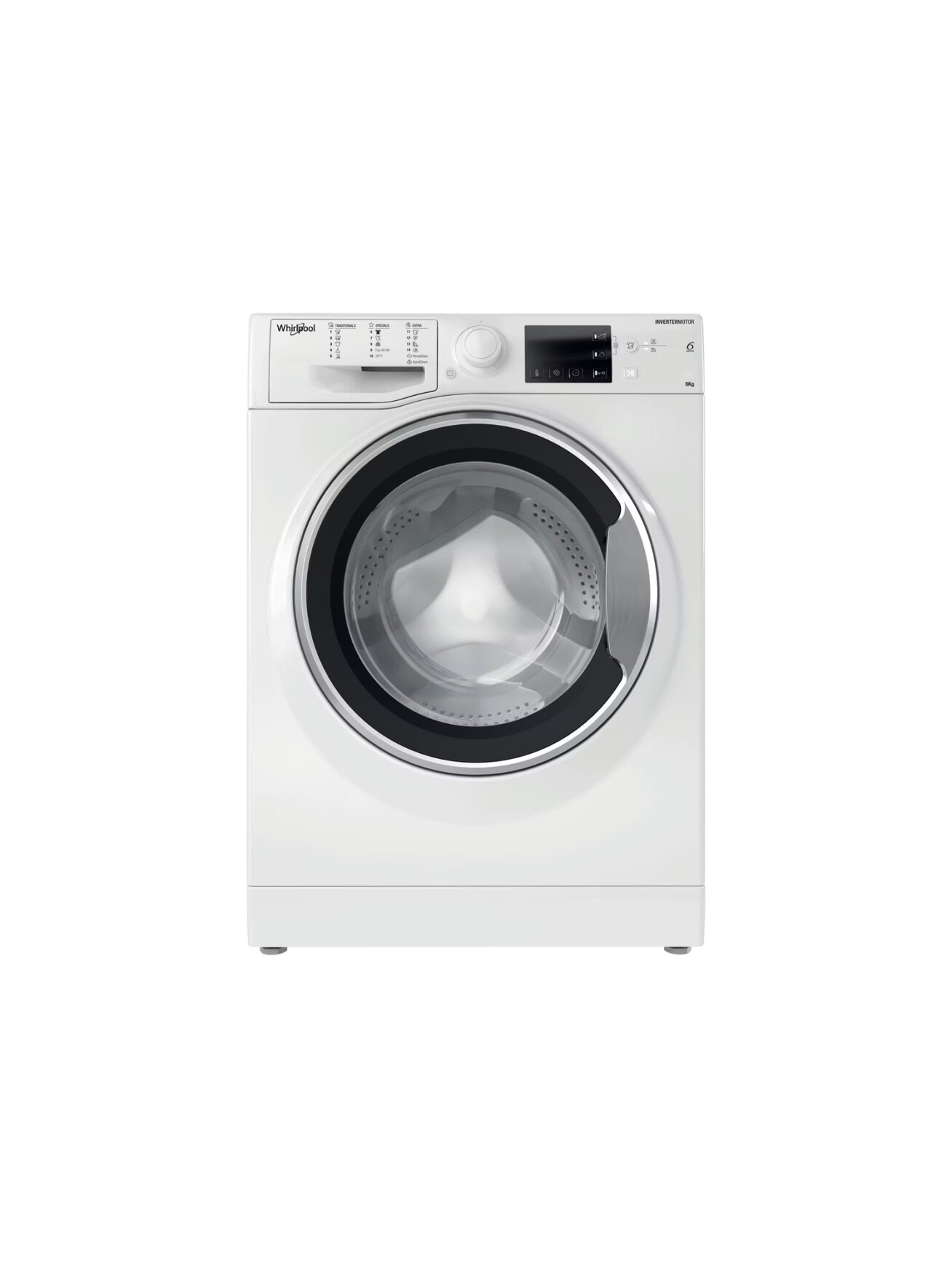 Whirlpool Washing machine | WRBSB 6249 W EU | Energy efficiency class C | Front loading | Washing capacity 6 kg | 1200 RPM | Depth 43 cm | Width 60 cm | LED | White Whirlpool Washing machine | WRBSB 6249 W EU | Energy efficiency class C | Front loading | Washing capacity 6 kg | 1200 RPM | Depth 43 cm | Width 60 cm | LED | White