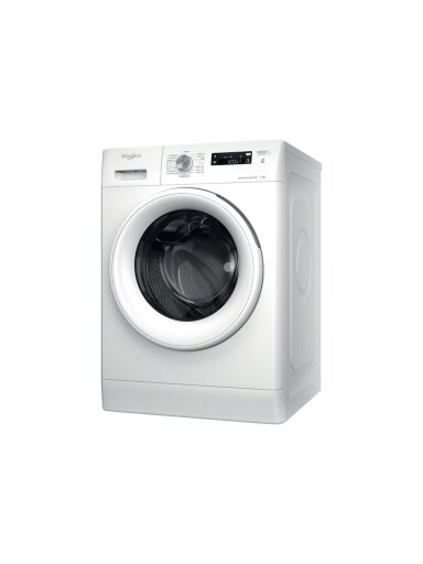 Whirlpool Washing machine | FFS 7469 W EE | Energy efficiency class A | Front loading | Washing capacity 7 kg | 1400 RPM | Depth 57.5 cm | Width 59.5 cm | Display | LED | White Whirlpool Washing machine | FFS 7469 W EE | Energy efficiency class A | Front loading | Washing capacity 7 kg | 1400 RPM | Depth 57.5 cm | Width 59.5 cm | Display | LED | White