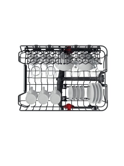 Whirlpool Dishwasher | WSBO 3O34 PF X | Built-in | Width 45 cm | Number of place settings 10 | Number of programs 8 | Energy efficiency class D | Display | Stainless steel 6