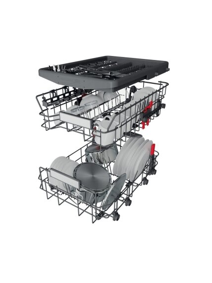 Whirlpool Dishwasher | WSBO 3O34 PF X | Built-in | Width 45 cm | Number of place settings 10 | Number of programs 8 | Energy efficiency class D | Display | Stainless steel 7 Whirlpool Dishwasher | WSBO 3O34 PF X | Built-in | Width 45 cm | Number of place settings 10 | Number of programs 8 | Energy efficiency class D | Display | Stainless steel 7