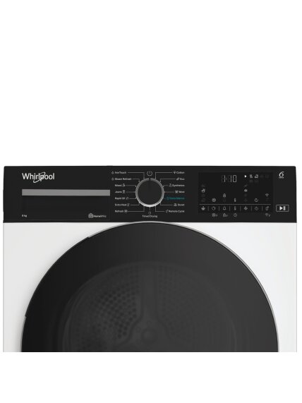 Whirlpool Dryer Machine | WP C8 WBS EE | Energy efficiency class C | Front loading | 8 kg | Digital | Depth 61 cm | Steam function | White 2 Whirlpool Dryer Machine | WP C8 WBS EE | Energy efficiency class C | Front loading | 8 kg | Digital | Depth 61 cm | Steam function | White 2