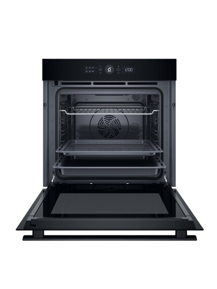 Whirlpool Oven | WOI4S8PM0SBA | 73 L | Electric | Pyrolytic/Hydrolytic | Electronic | Steam function | Height 59.7 cm | Width 59.5 cm | Black 1 Whirlpool Oven | WOI4S8PM0SBA | 73 L | Electric | Pyrolytic/Hydrolytic | Electronic | Steam function | Height 59.7 cm | Width 59.5 cm | Black 1