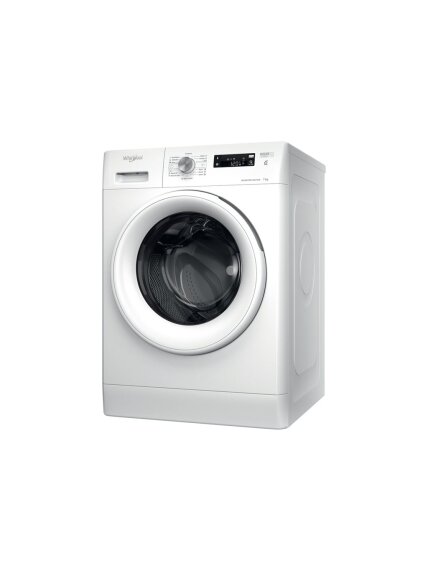 Whirlpool Washing machine | FFS 7469 W EE | Energy efficiency class A | Front loading | Washing capacity 7 kg | 1400 RPM | Depth 57.5 cm | Width 59.5 cm | Display | LED | White Whirlpool Washing machine | FFS 7469 W EE | Energy efficiency class A | Front loading | Washing capacity 7 kg | 1400 RPM | Depth 57.5 cm | Width 59.5 cm | Display | LED | White