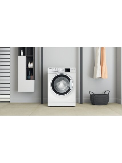 Whirlpool Washing machine | WRBSB 6249 W EU | Energy efficiency class C | Front loading | Washing capacity 6 kg | 1200 RPM | Depth 43 cm | Width 60 cm | LED | White 7 Whirlpool Washing machine | WRBSB 6249 W EU | Energy efficiency class C | Front loading | Washing capacity 6 kg | 1200 RPM | Depth 43 cm | Width 60 cm | LED | White 7