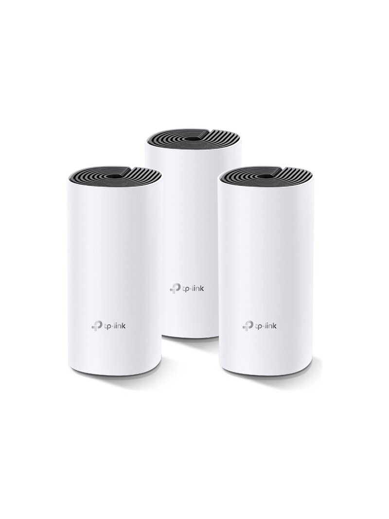 Whole Home Mesh WiFi System | Deco M4 (3-Pack) | 802.11ac | 300+867 Mbit/s | 10/100/1000 Mbit/s | Ethernet LAN (RJ-45) ports 2 | Mesh Support Yes | MU-MiMO Yes | No mobile broadband | Antenna type 2xInternal | No 1 Whole Home Mesh WiFi System | Deco M4 (3-Pack) | 802.11ac | 300+867 Mbit/s | 10/100/1000 Mbit/s | Ethernet LAN (RJ-45) ports 2 | Mesh Support Yes | MU-MiMO Yes | No mobile broadband | Antenna type 2xInternal | No 1
