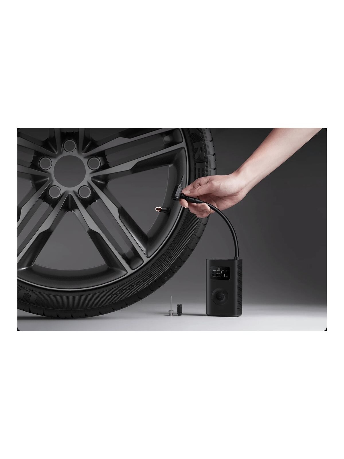 Xiaomi | Portable Electric Air Compressor 2 | Preset pressure, stops when full; Digital tire pressure detection; Inflation pressure up to 150psi 6