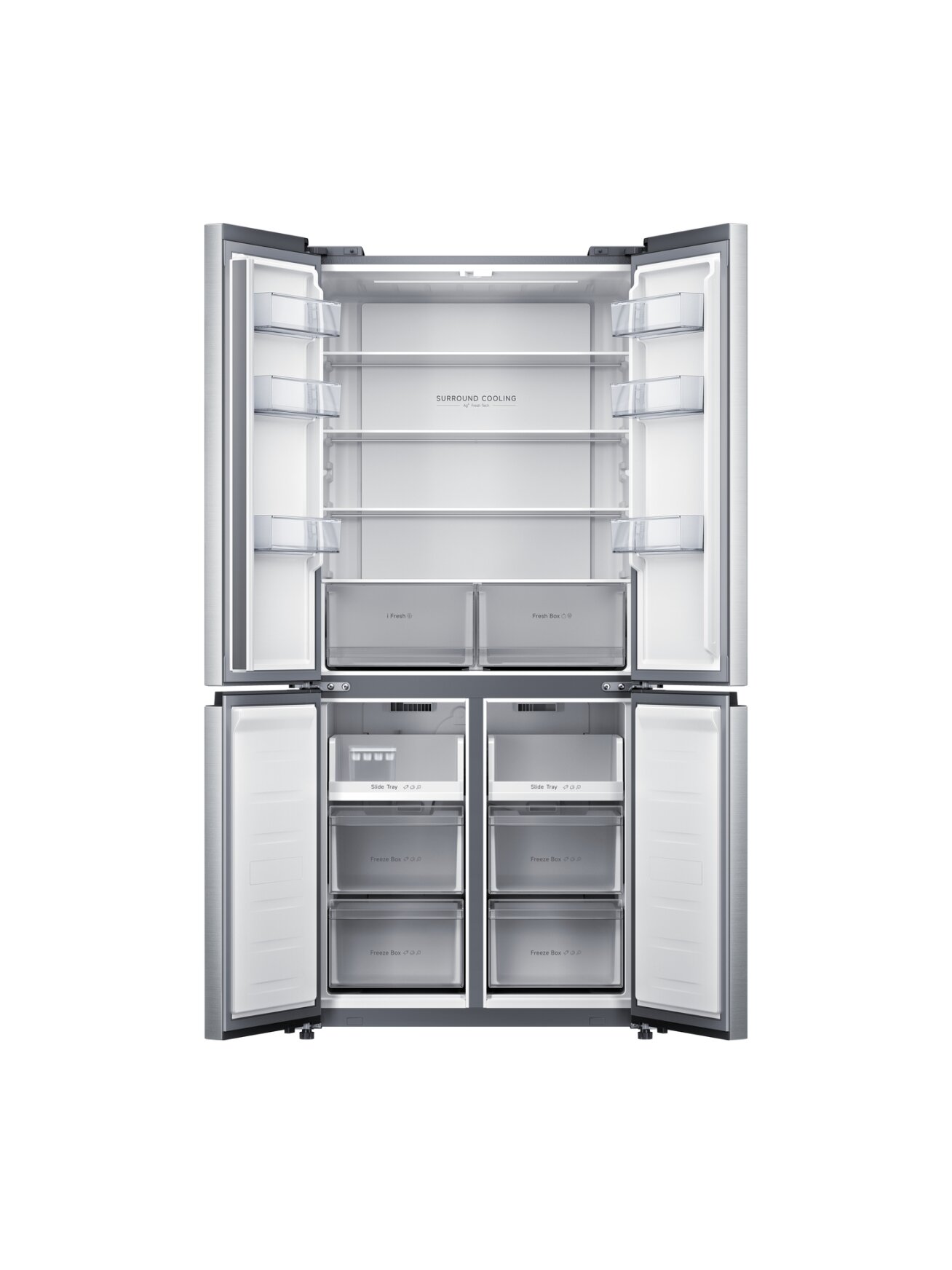 Xiaomi Mijia Refrigerator Cross Door 502L EU | Energy efficiency class E | Free standing | Side by Side | Height 191.2 cm | No Frost system | Fridge net capacity 326 L | Freezer net capacity 176 L | 37 dB | Brushed Silver 2 Xiaomi Mijia Refrigerator Cross Door 502L EU | Energy efficiency class E | Free standing | Side by Side | Height 191.2 cm | No Frost system | Fridge net capacity 326 L | Freezer net capacity 176 L | 37 dB | Brushed Silver 2