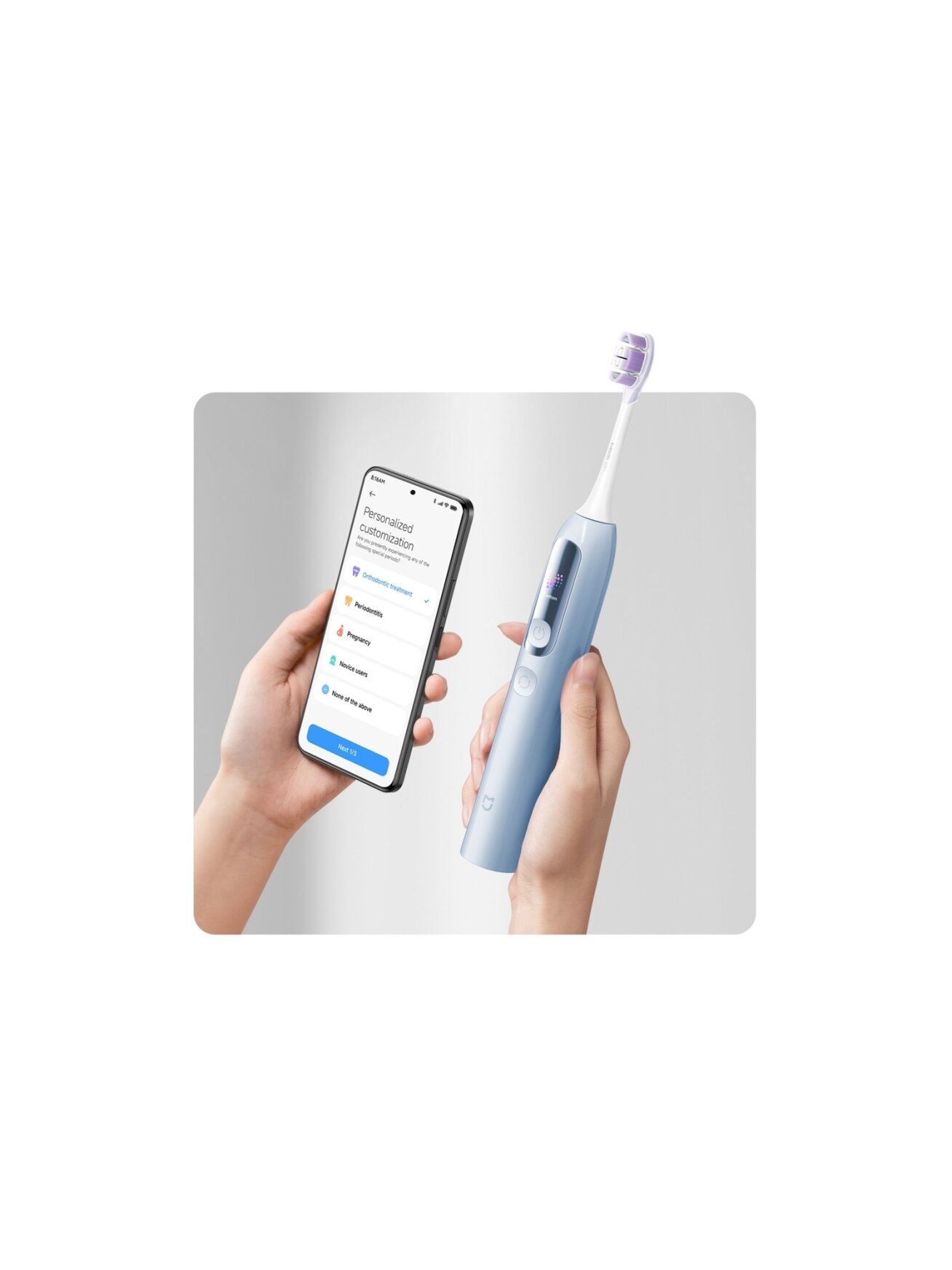 Xiaomi Mijia Smart Servo-oscillation Electric Toothbrush Pro EU, Blue 3
