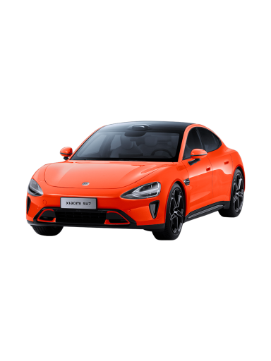 Xiaomi SU7 1:18 Die-cast Model Car | Lava Orange | Zinc alloy, ABS, SAN and PVC