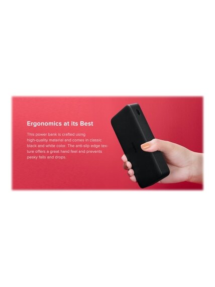 Xiaomi | Redmi Fast Charge Power Bank | 20000 mAh | Black 6 Xiaomi | Redmi Fast Charge Power Bank | 20000 mAh | Black 6