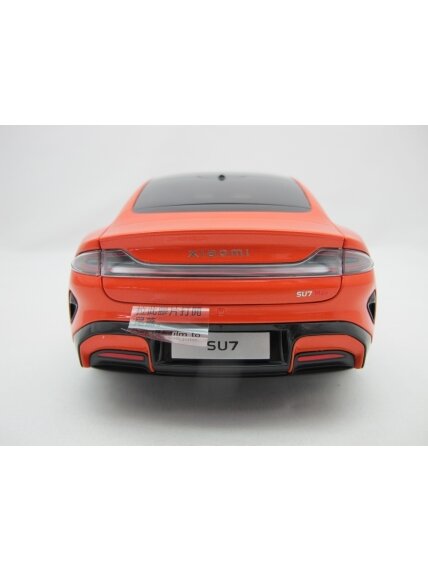 Xiaomi SU7 1:18 Die-cast Model Car | Lava Orange | Zinc alloy, ABS, SAN and PVC 4 Xiaomi SU7 1:18 Die-cast Model Car | Lava Orange | Zinc alloy, ABS, SAN and PVC 4